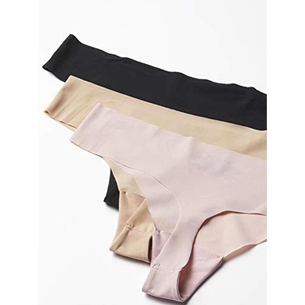 Under Armour Women's 3PK Pure Stretch Thong Underwear Black/Dash Pink X-Large...